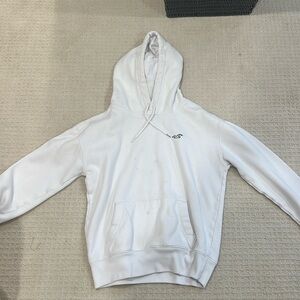 White hollister hoodie small